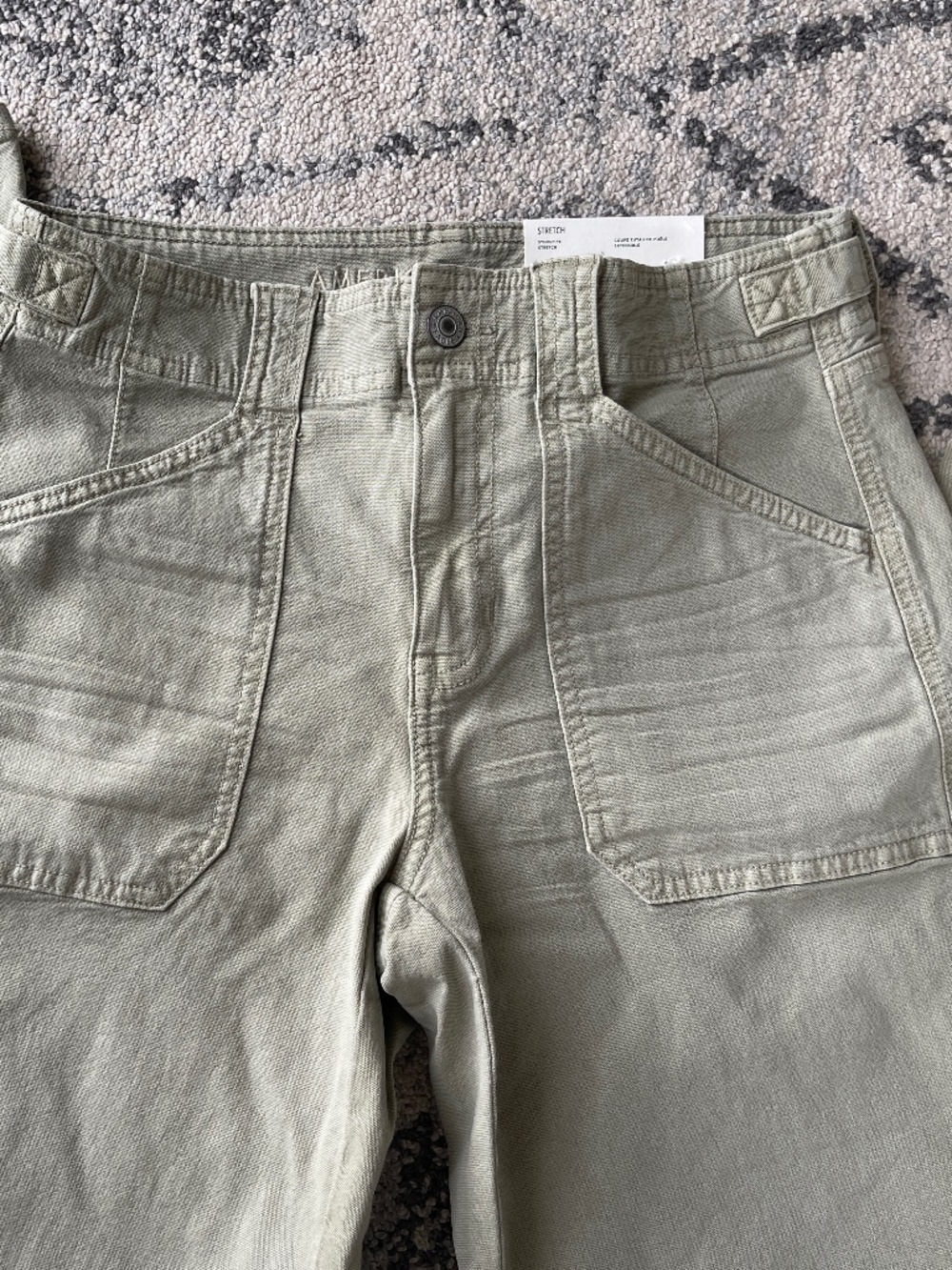 American Eagle Tan Stretch High-Waisted Stovepipe Pant Size 2 Long